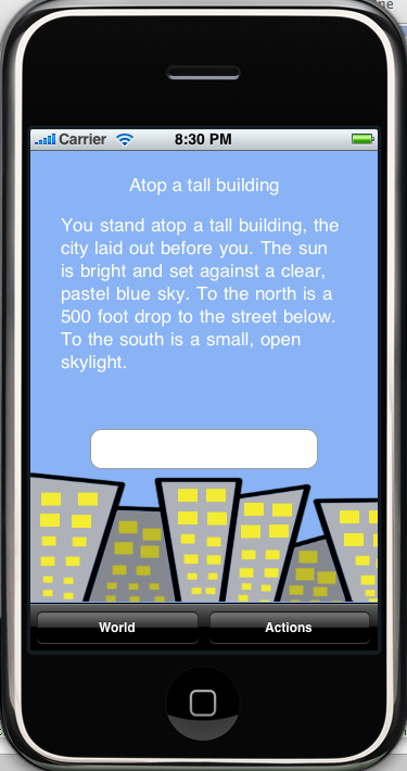 Screenshot of game screen
