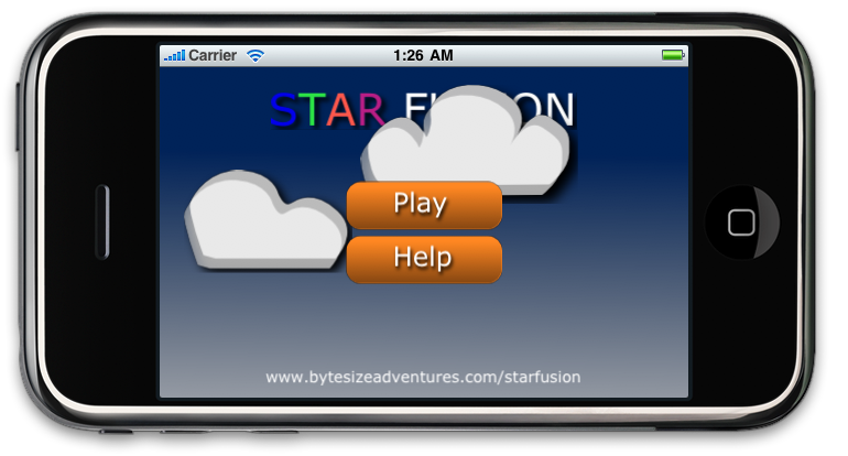 Star Fusion Title Screen